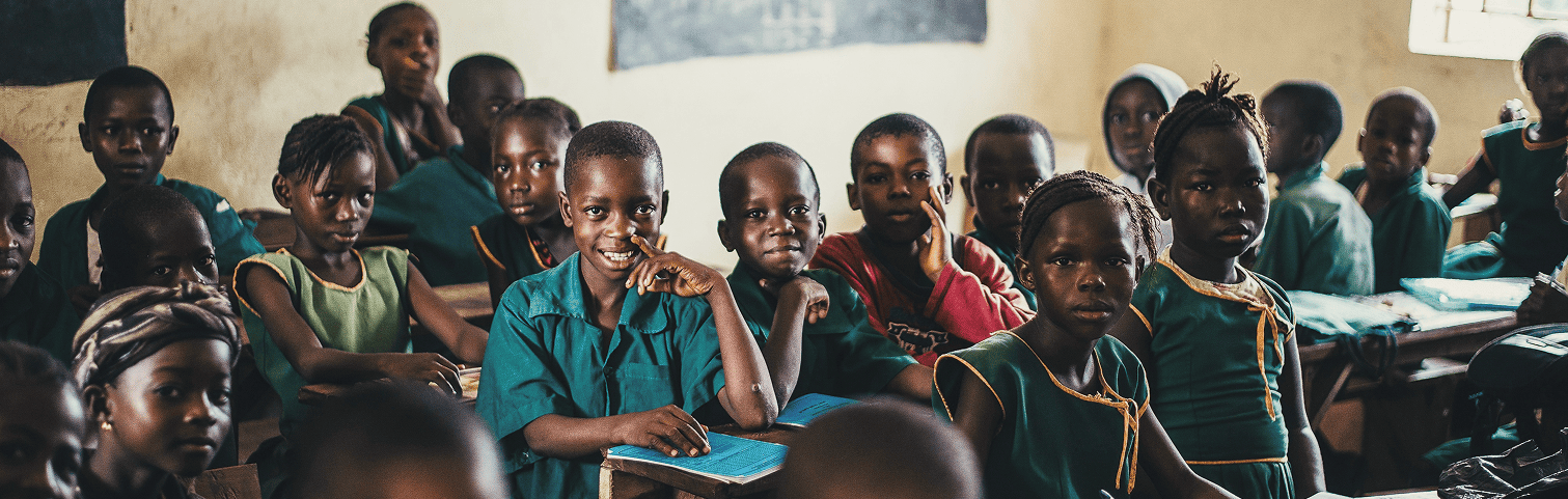 Nigerian children in a classroom