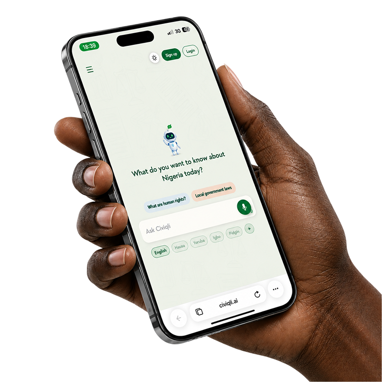 Civiqli App on mobile